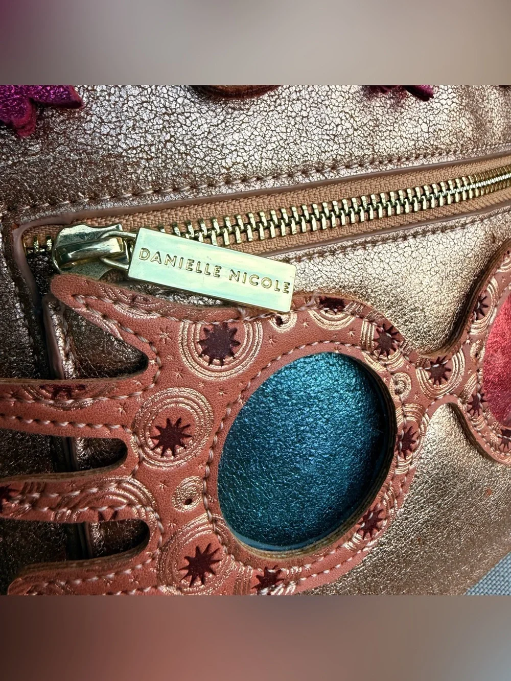 Danielle Nicole Harry Potter Luna Lovegood Mini Backpack in Rose gold - Picture 6 of 12